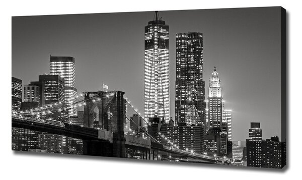 Foto-obraz canvas do obýváku Manhattan noc oc-80201482