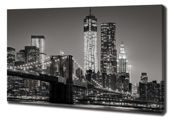Foto-obraz canvas do obýváku Manhattan noc oc-80201482
