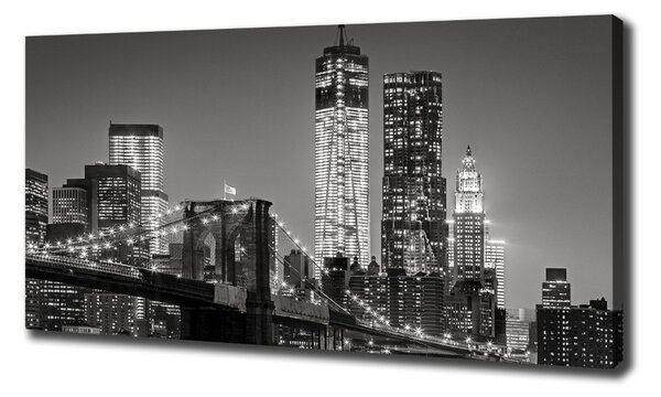 Foto-obraz canvas do obýváku Manhattan noc oc-80201482