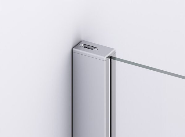 Ronal DIVERA D22T13 jednokřídlé sprchové dveře 90 cm Šířka: 900 mm, Profil: Aluchrom, Sklo: Hladké čiré