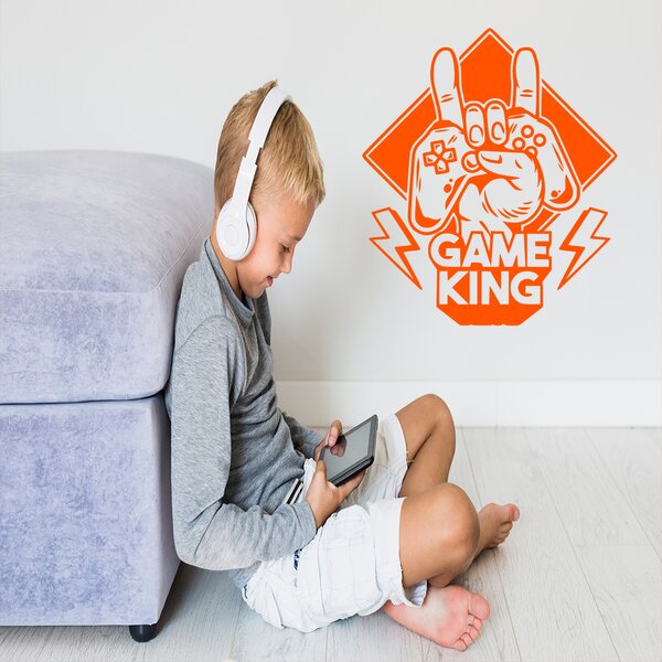 Živá Zeď Samolepka Game King Barva: černá