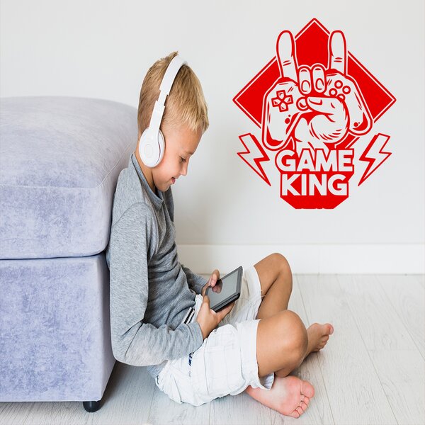 Živá Zeď Samolepka Game King Barva: černá