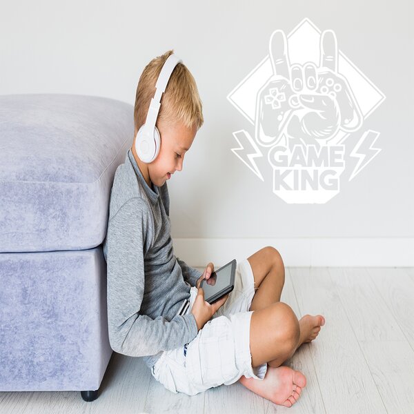 Živá Zeď Samolepka Game King Barva: černá