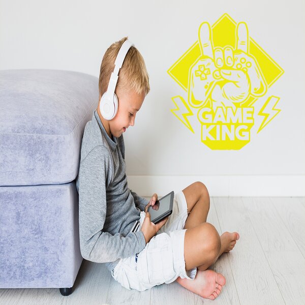 Živá Zeď Samolepka Game King Barva: černá