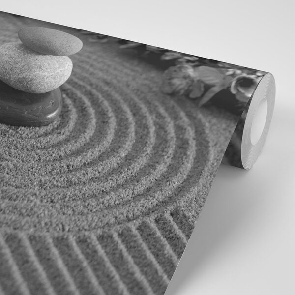 Fototapeta černobílá Zen zahrada