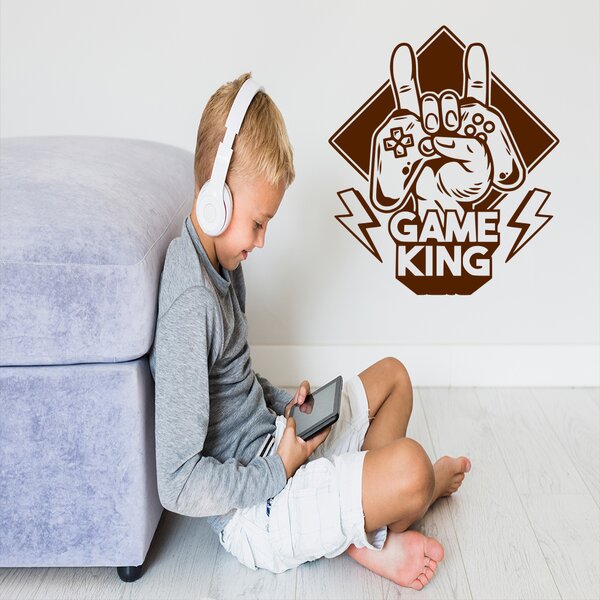 Živá Zeď Samolepka Game King Barva: černá