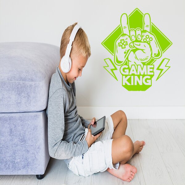 Živá Zeď Samolepka Game King Barva: černá