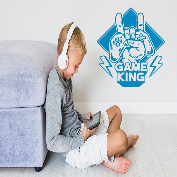 Živá Zeď Samolepka Game King Barva: černá