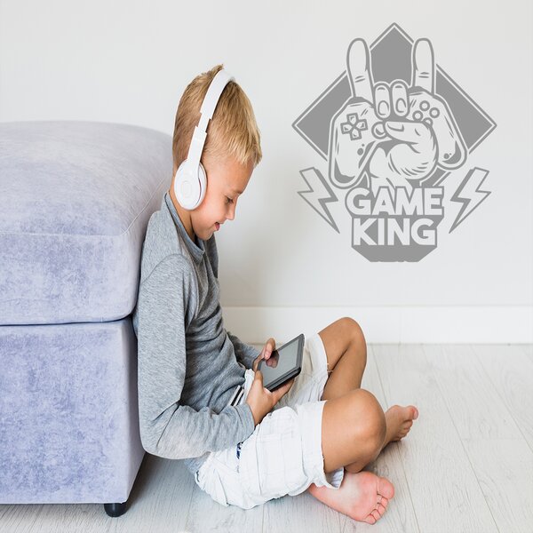 Živá Zeď Samolepka Game King Barva: černá