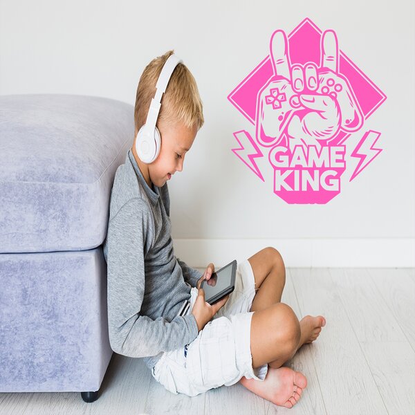Živá Zeď Samolepka Game King Barva: černá