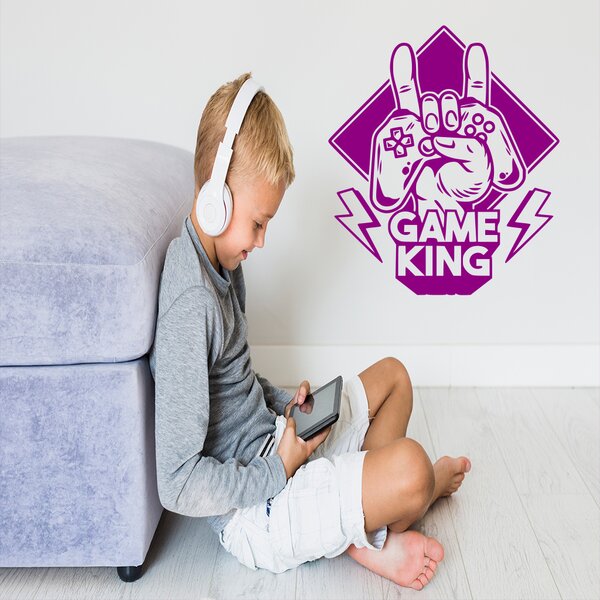 Živá Zeď Samolepka Game King Barva: černá