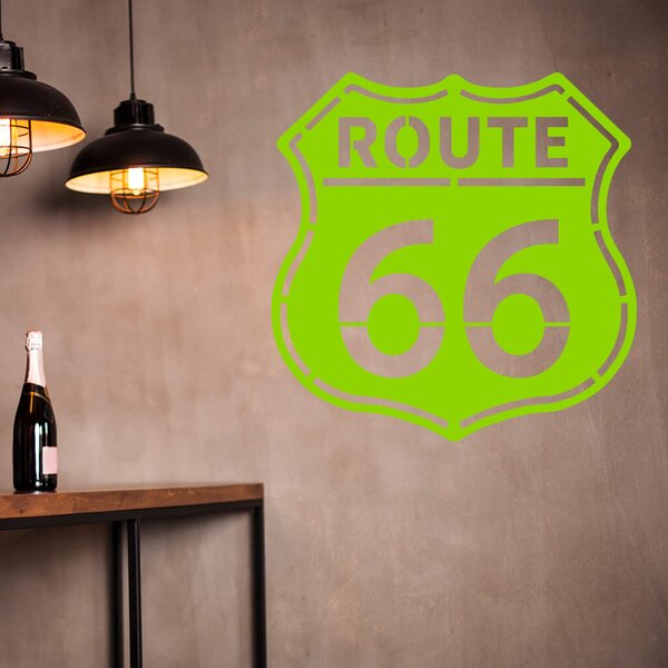 Živá Zeď Samolepka Route 66 Barva: černá