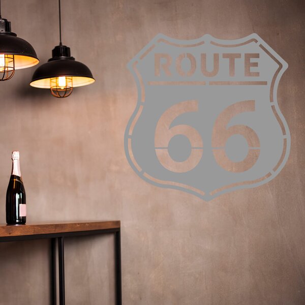 Živá Zeď Samolepka Route 66 Barva: černá
