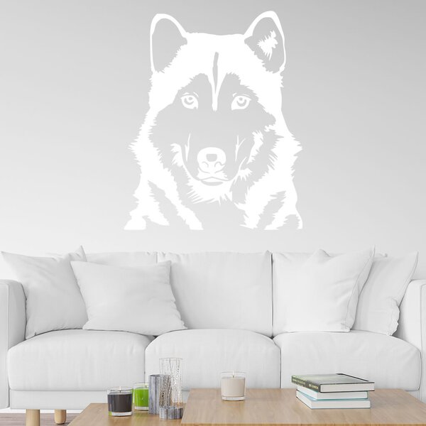 Živá Zeď Samolepka Husky Barva: černá
