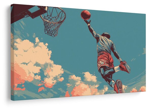 Obraz basketbalový skok k obloze