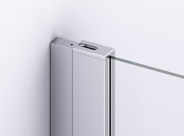 Ronal DIVERA D22T13 jednokřídlé sprchové dveře 90 cm Šířka: 900 mm, Profil: Aluchrom, Sklo: Hladké čiré