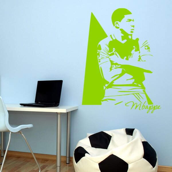 Živá Zeď Samolepka Kylian Mbappé Barva: černá