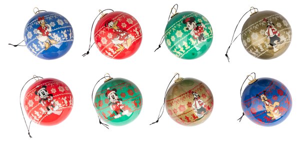 DISNEY Sada vánočních koulí, 8dílná (Mickey Mouse) (100368585002)