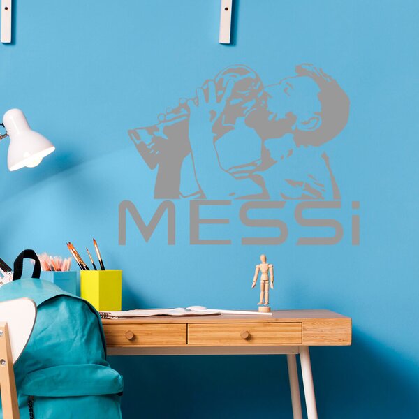 Živá Zeď Samolepka Lionel Messi pohár Barva: černá