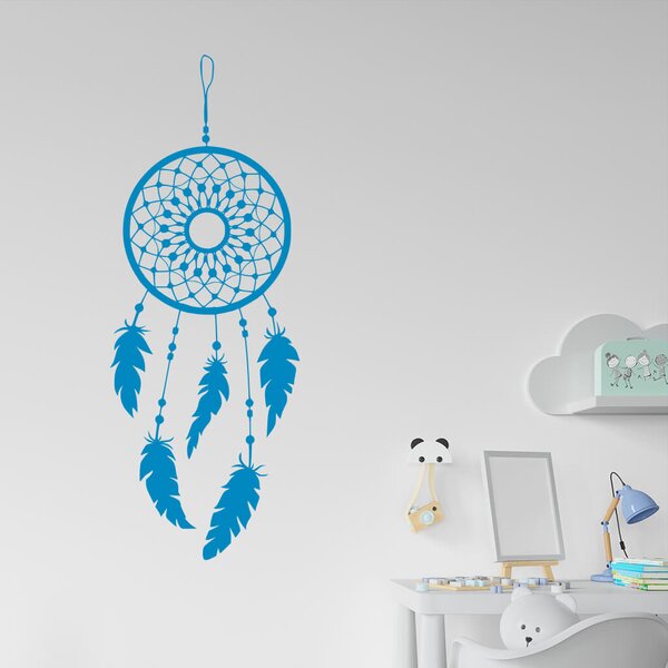 Živá Zeď Samolepka Lapač snů ornament Barva: černá