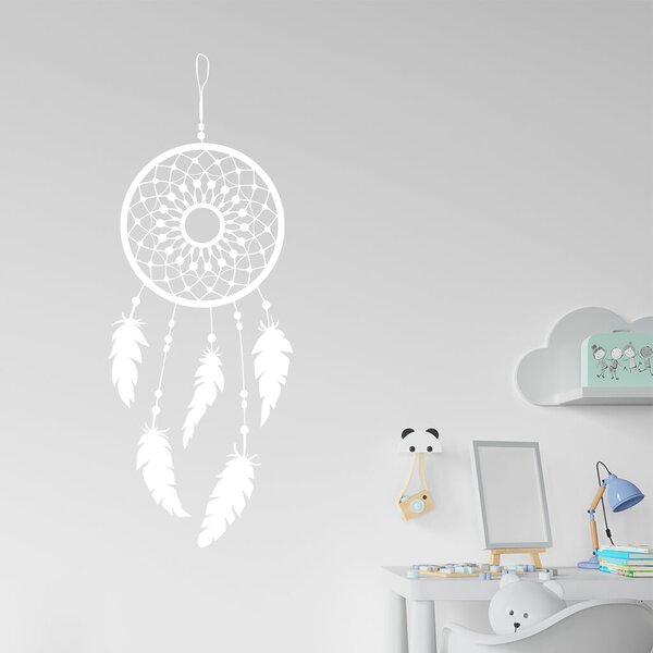 Živá Zeď Samolepka Lapač snů ornament Barva: černá