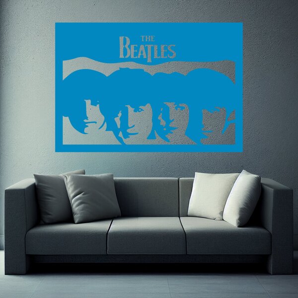 Živá Zeď Samolepka The Beatles Barva: černá