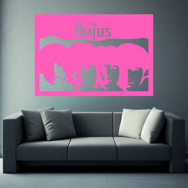 Živá Zeď Samolepka The Beatles Barva: černá