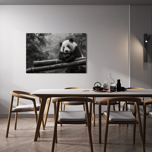 Obraz panda odpočívající na bambusu