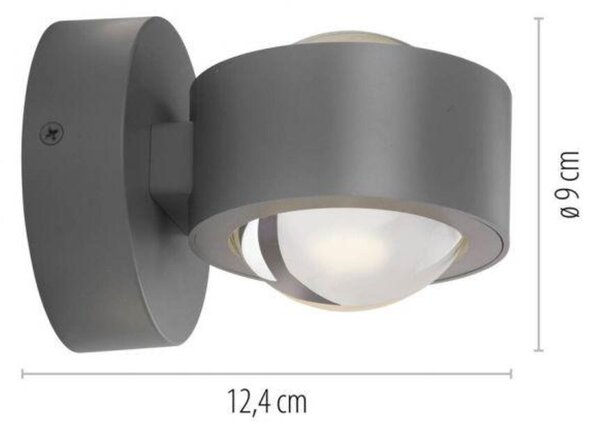 PAUL NEUHAUS JUST LIGHT Kolekce Schöner Wohnen LED nástěnné svítidlo CHIA, stříbrná, Up- & Downlight 3000K