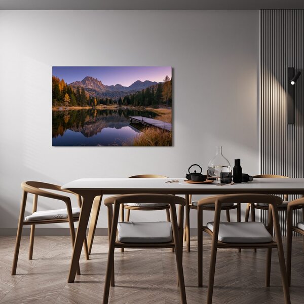 Obraz podzimní horské jezero