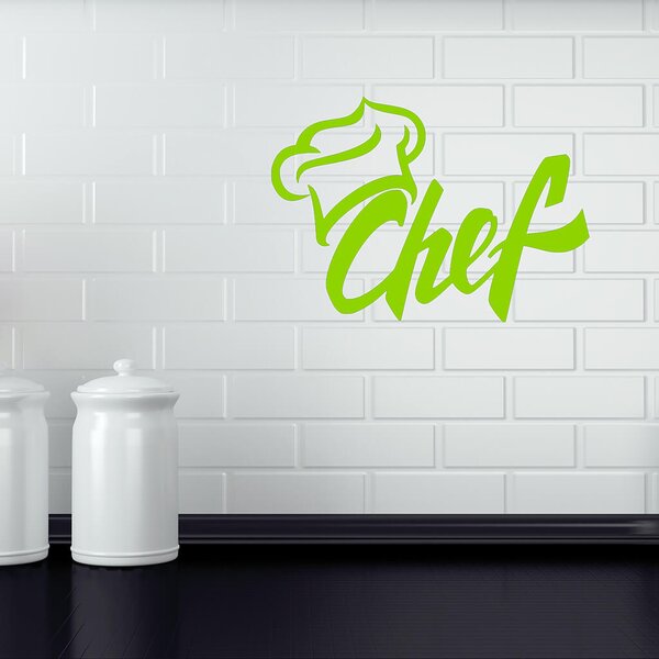 Živá Zeď Samolepka Chef Barva: černá