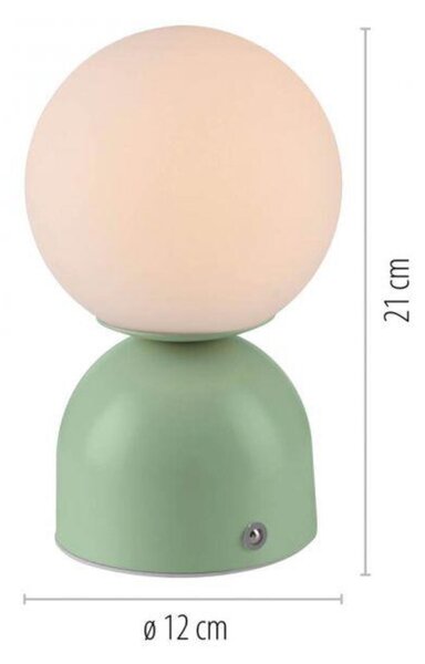 PAUL NEUHAUS JUST LIGHT Kolekce Schöner Wohnen LED bateriové stolní svítidlo RUDI, inspirováno květy USB 3000-6000K