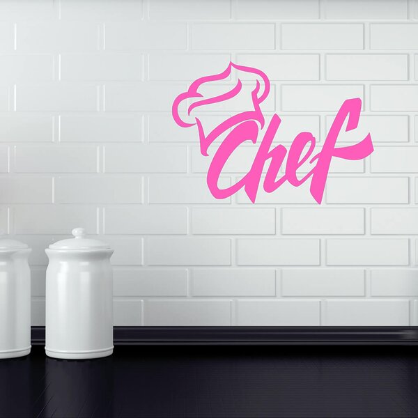 Živá Zeď Samolepka Chef Barva: černá
