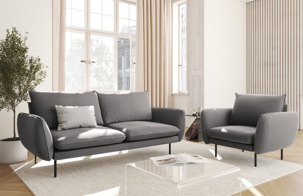 -25 % Dny MOMENTI– Cosmopolitan Design Sametová pohovka Vienna 160 cm