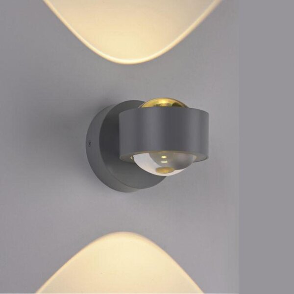 PAUL NEUHAUS JUST LIGHT Kolekce Schöner Wohnen LED nástěnné svítidlo CHIA, stříbrná, Up- & Downlight 3000K