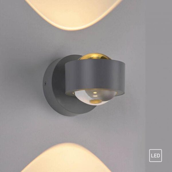 PAUL NEUHAUS JUST LIGHT Kolekce Schöner Wohnen LED nástěnné svítidlo CHIA, stříbrná, Up- & Downlight 3000K