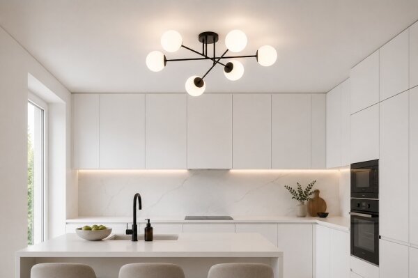 Brilagi - Přisazený lustr MILO 6xE27/60W/230V černá