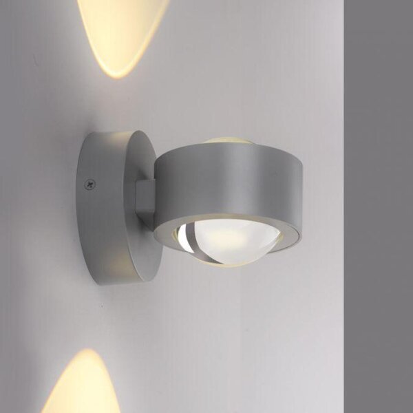 PAUL NEUHAUS JUST LIGHT Kolekce Schöner Wohnen LED nástěnné svítidlo CHIA, stříbrná, Up- & Downlight 3000K