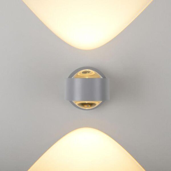 PAUL NEUHAUS JUST LIGHT Kolekce Schöner Wohnen LED nástěnné svítidlo CHIA, stříbrná, Up- & Downlight 3000K