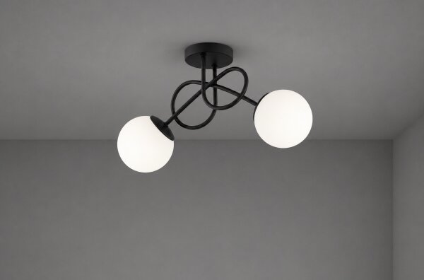 Brilagi - Přisazený lustr MILO 2xE27/60W/230V černá