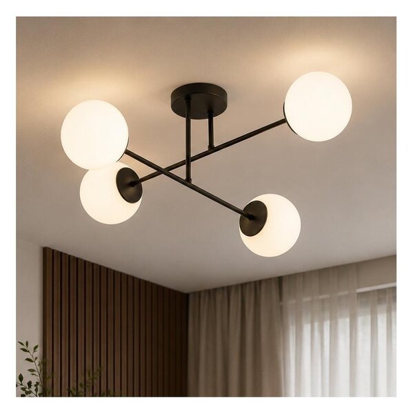 Brilagi - Přisazený lustr MILO 4xE27/60W/230V černá