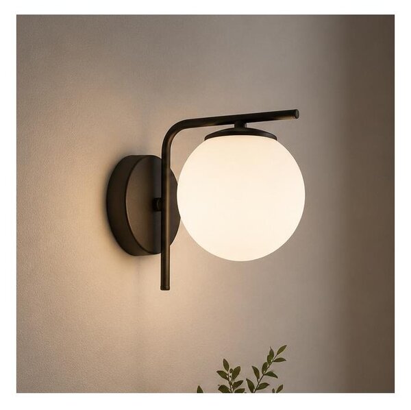 Brilagi - Nástěnná lampa MILO 1xE27/60W/230V černá