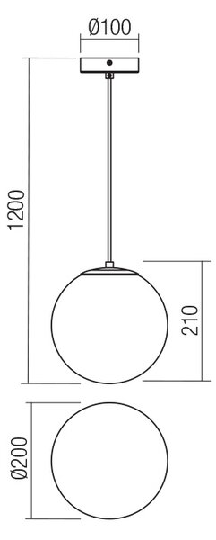 Smarter Závěsné svítidlo Boldy, ø20cm