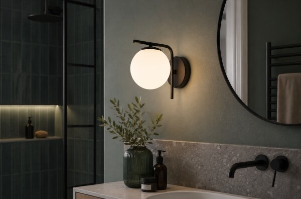 Brilagi - Nástěnná lampa MILO 1xE27/60W/230V černá