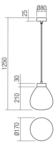 Smarter Závěsné svítidlo Luke, ø17cm