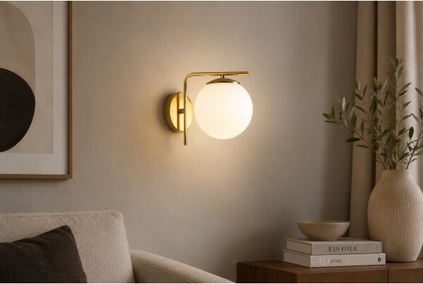 Brilagi - Nástěnná lampa MILO 1xE27/60W/230V zlatá