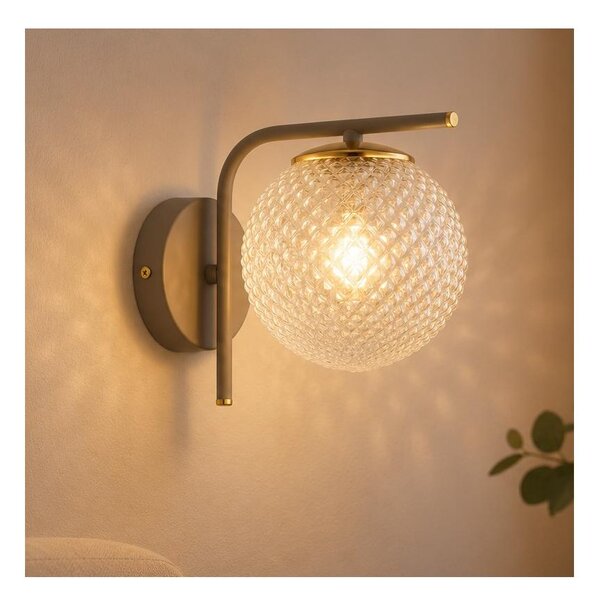 Brilagi - Nástěnná lampa STELLA 1xE27/60W/230V béžová/zlatá