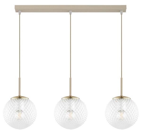 Brilagi - Lustr na lanku STELLA 3xE27/60W/230V béžová/zlatá