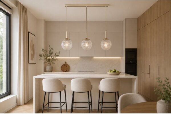 Brilagi - Lustr na lanku STELLA 3xE27/60W/230V béžová/zlatá
