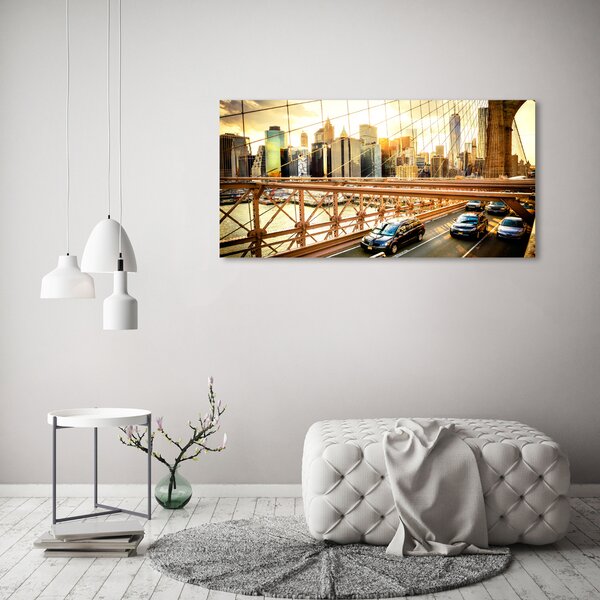 Foto obraz skleněný horizontální Brooklynský most osh-80633188